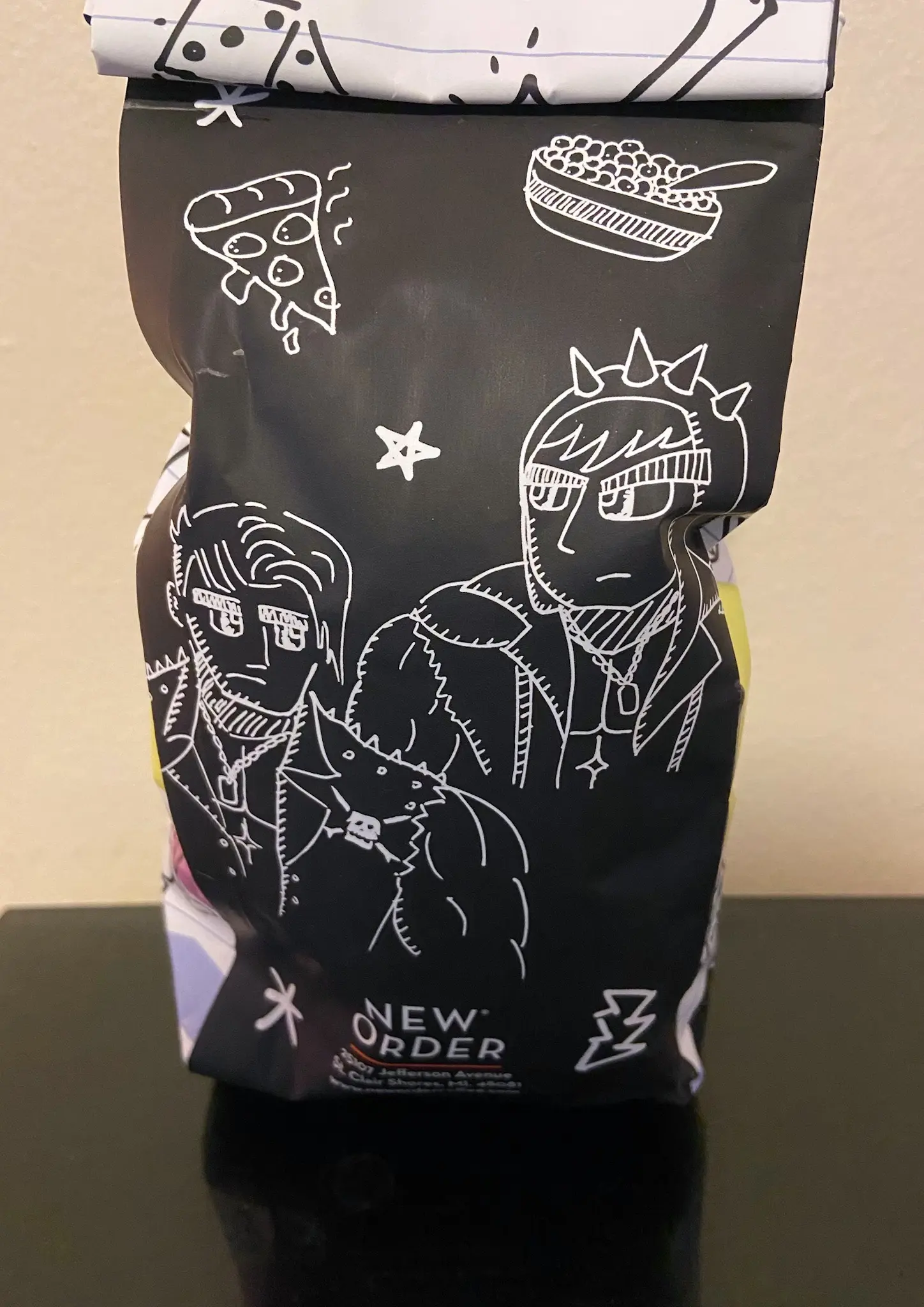 New Order Coffee - Motor City Machine Guns Blend - Package Back.